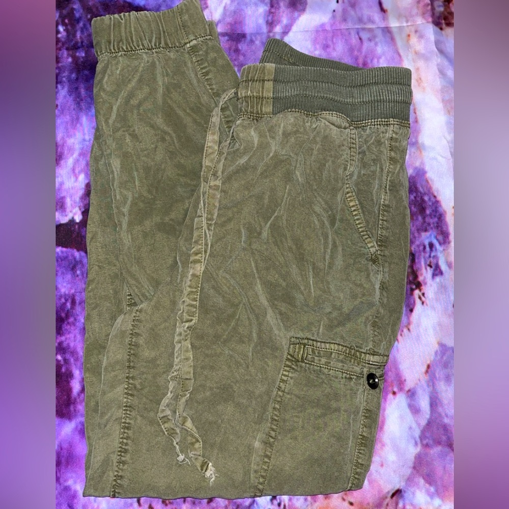 Aerie Army Green Jogger Cargo Pants